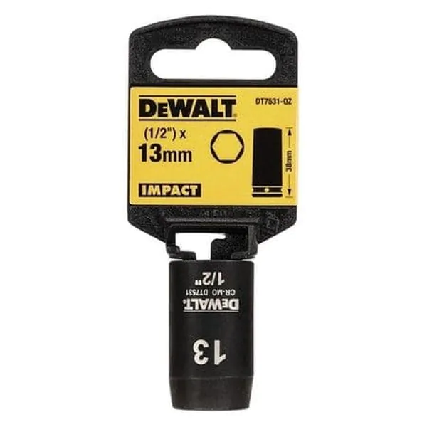 Головка торцевая ударная DeWalt 13мм,1/2' DT7531-QZ