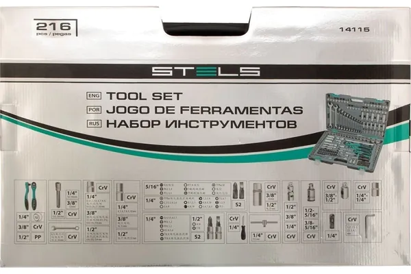 Набор инструмента Stels 216 пред. 14115
