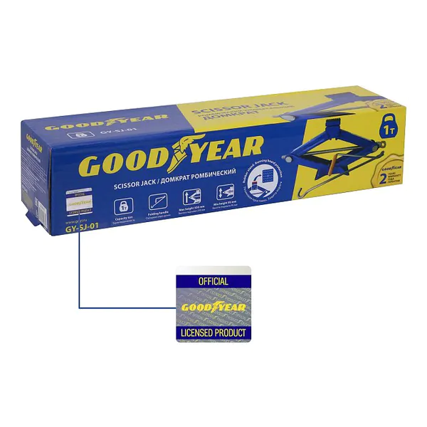 Домкрат ромбический Goodyear универсальный GY-SJ-01 1т 95-350мм GY000910