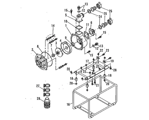 Мотопомпа бензиновая DaiShin SCR-100 HX