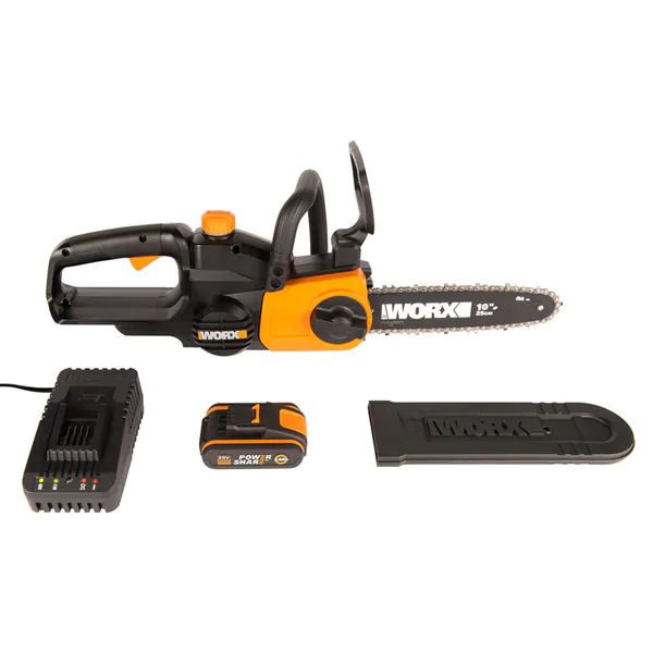 Аккумуляторная пила цепная WORX WG322E , 20В, 25 см, 1*2,0 Ач и ЗУ WG322E