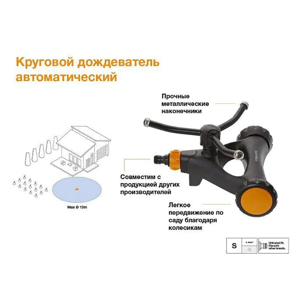 Дождеватель Fiskars круговой 1023657