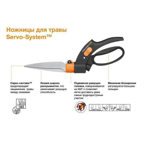 Ножницы для травы Fiskars GS42 1000589