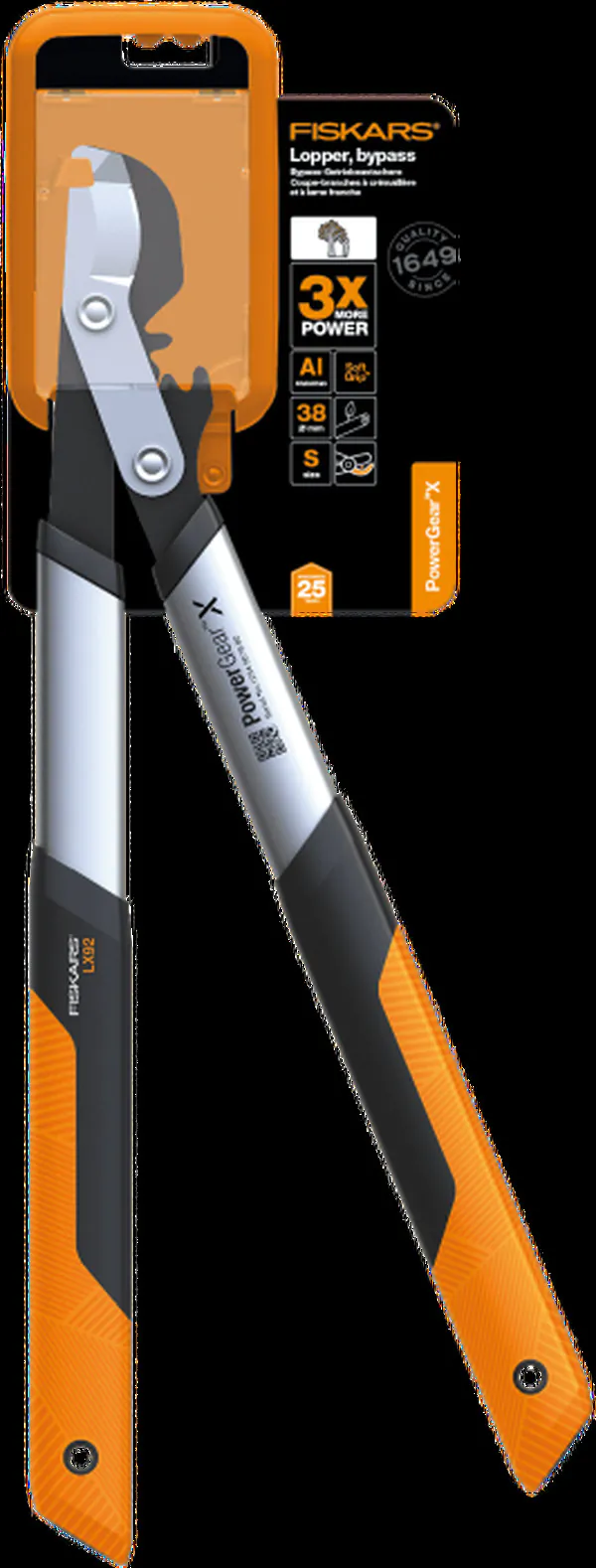 Сучкорез Fiskars PowerGearX LX92  плоскостной 1020186