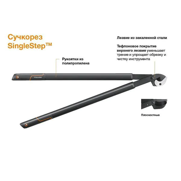 Сучкорез Fiskars SingleStep L28 плоскостной 1001432