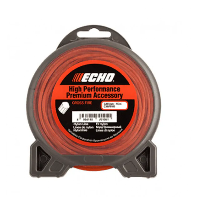 Леска Echo Cross Fire Line 2.4*15м крест C2070105