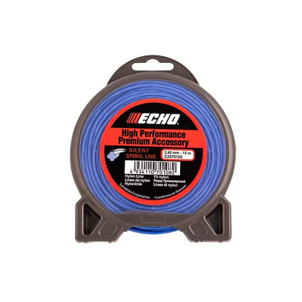 Леска Echo Silent Spiral Line 2.4*15м витой C2070108