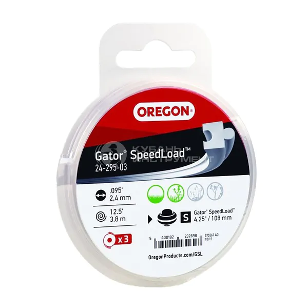 Леска Oregon диск 3PK GSL 2.4 мм LG 24-295-03