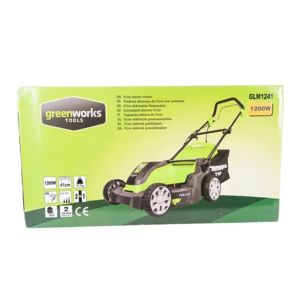 Газонокосилка сетевая GreenWorks GLM 1241 2505207