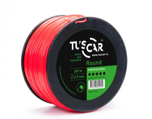 Леска для триммера Tuscar Round Professional 2.7мм*207м 10111527-207-4