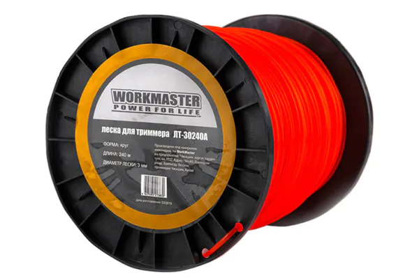 Леска для триммера WorkMaster ЛТ-30240А  240м 