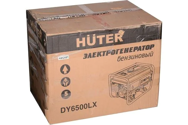 Генератор бензиновый Huter DY6500LX с колёсами и аккумулятором 64/1/15