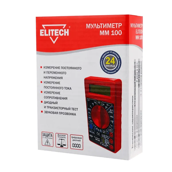 Мультиметр Elitech ММ 100