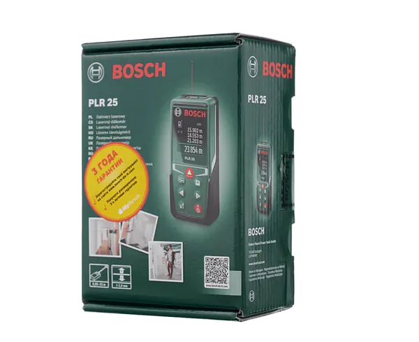 Дальномер лазерный Bosch PLR 25 0603672521