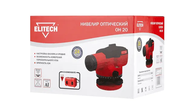 Нивелир оптический Elitech ОН 20