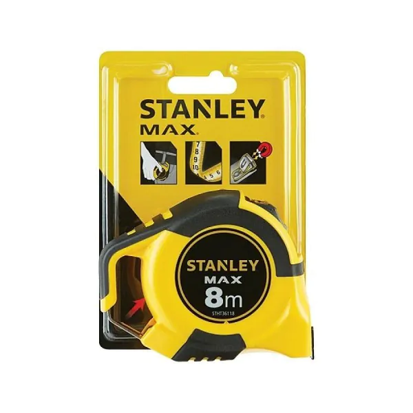 Рулетка Stanley Max 8м*28мм магн.зацеп STHT0-36118