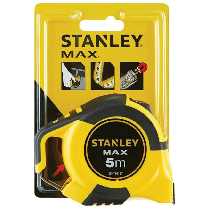 Рулетка Stanley Max 5м*28мм магн.зацеп STHT0-36117