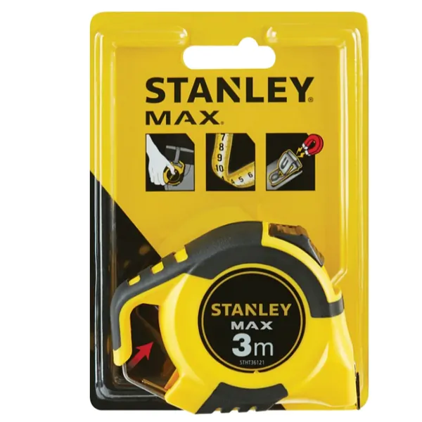 Рулетка Stanley Max 3м*19мм магн.зацеп STHT0-36121