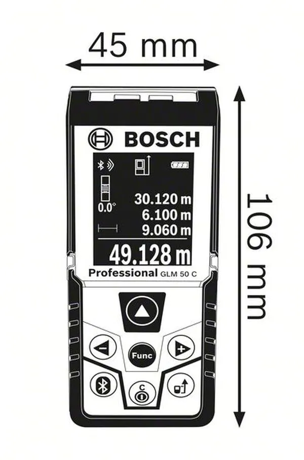 Дальномер лазерный Bosch GLM 50 С (зимний набор+сумка) 06159940M1