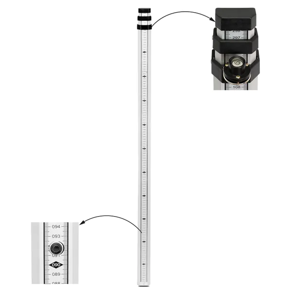 Рейка нивелирная телескопическая RGK 4м TS-4