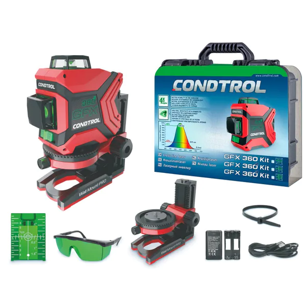 Нивелир лазерный Condtrol GFX 360-2 Kit 1-2-403