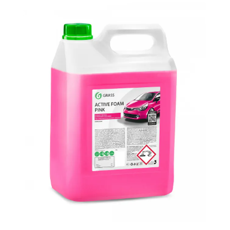 Средство для бесконтактной мойки Grass Розовая суперпена Active Foam Pink концентрат 6кг 113121