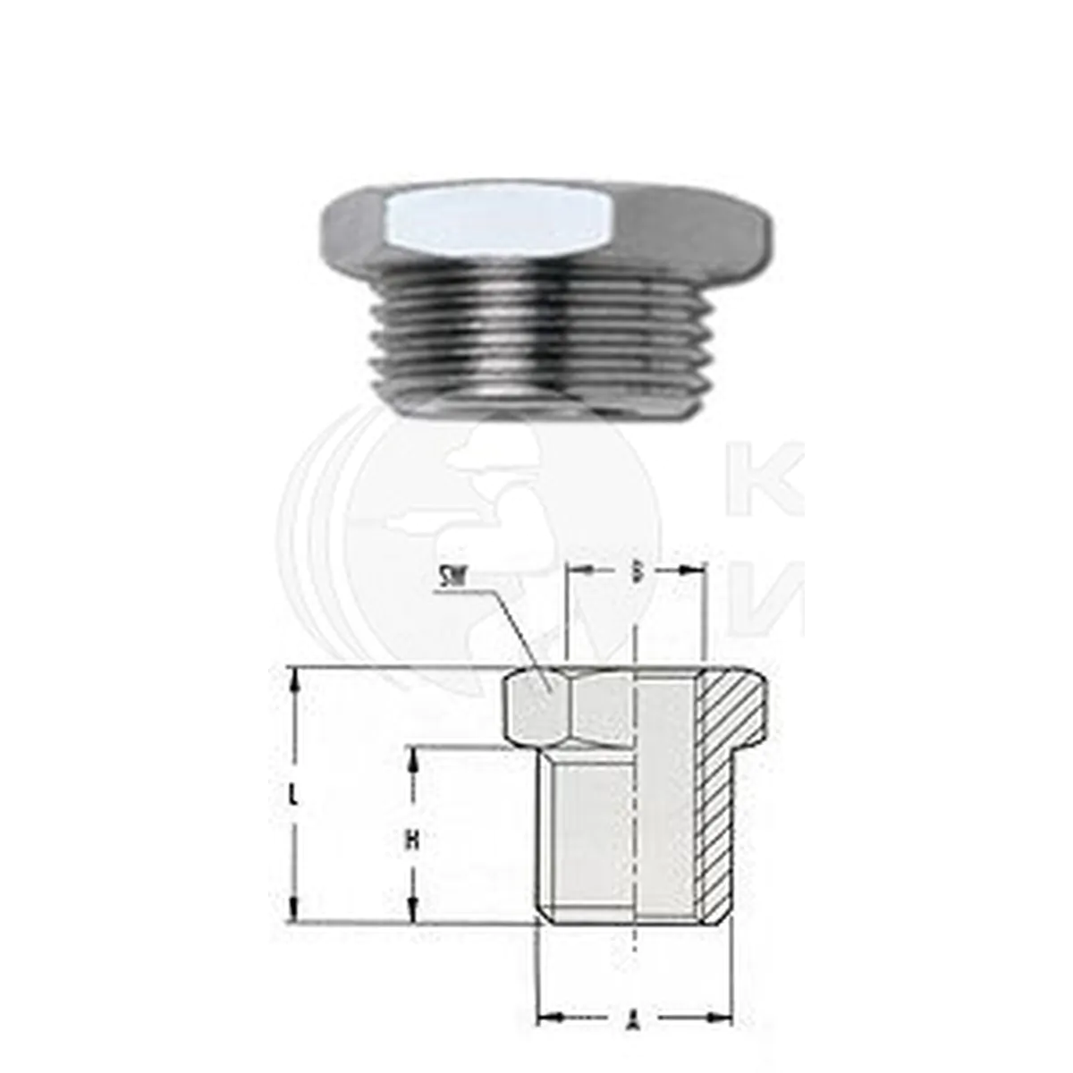 Переходник GAV 1218/7 270/6 М1/2*F3/8" 12013