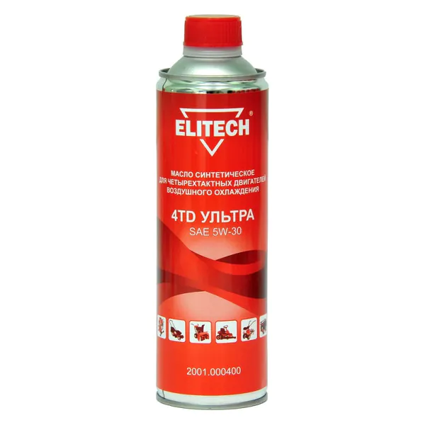 Масло синтетическое Elitech Ультра SAE 5W30 4T 0.6л 2001.000400