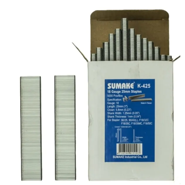 Скобы Sumake К-425 для 90/25 90/40 25мм 5000шт 31892