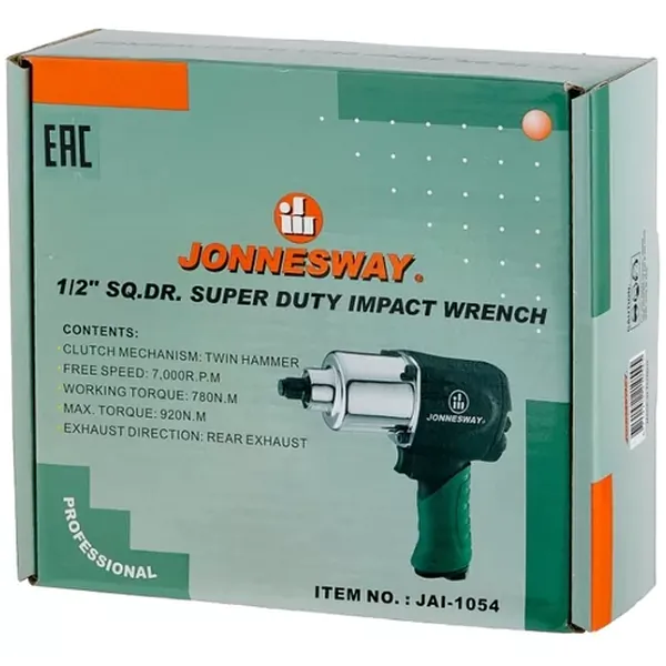 Пневмогайковерт ударный Jonnesway 1/2"DR 7000 об/мин. 920 Нм JAI-1054 48785