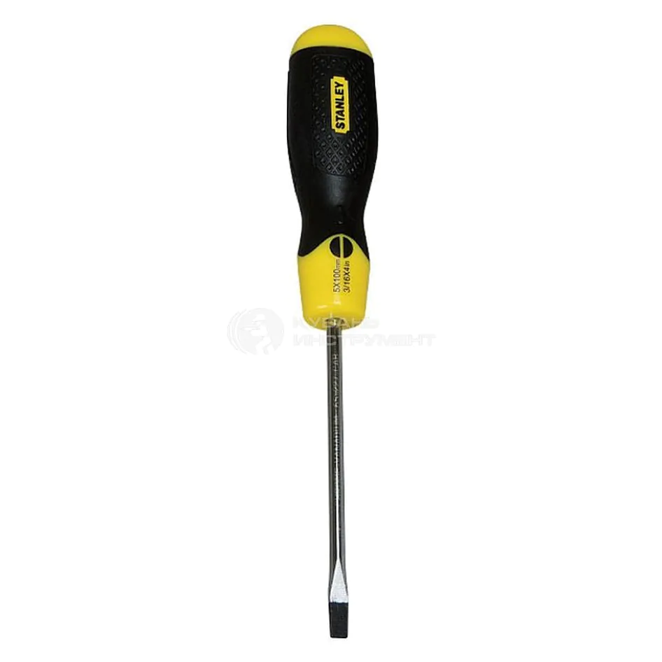 Отвертка Stanley Cushion Grip SL5*100мм 0-64-916