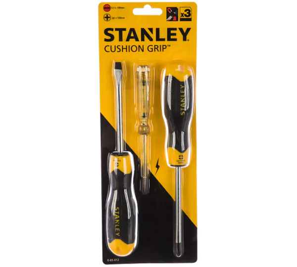 Набор отверток Stanley Cushion Grip 3шт 0-65-012