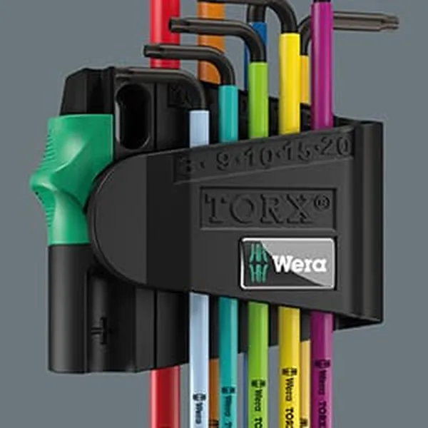 Набор ключей шестигранных Wera Multicolour 1,5-10мм с шаром 9шт WE-073593