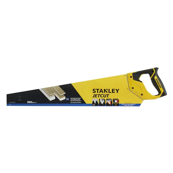 Ножовка по гипсокартону Stanley Jet-Cut 7*550мм 2-20-037