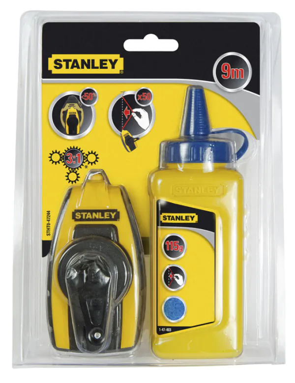 Набор для разметки Stanley:шнур 9м,порошок 115г STHT0-47244