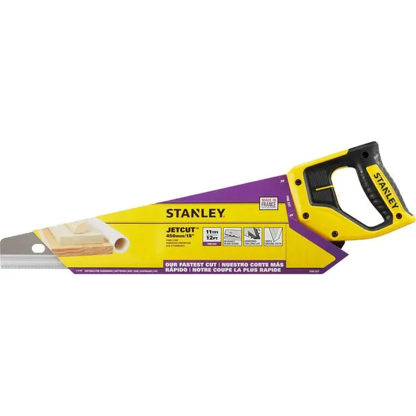 Ножовка по дереву Stanley Jet-Cut 11*450мм 2-15-595