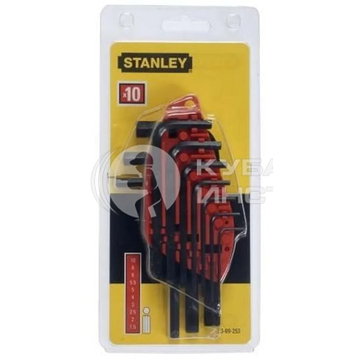 Набор ключей шестигранных Stanley 1,5-10мм 10шт 0-69-253