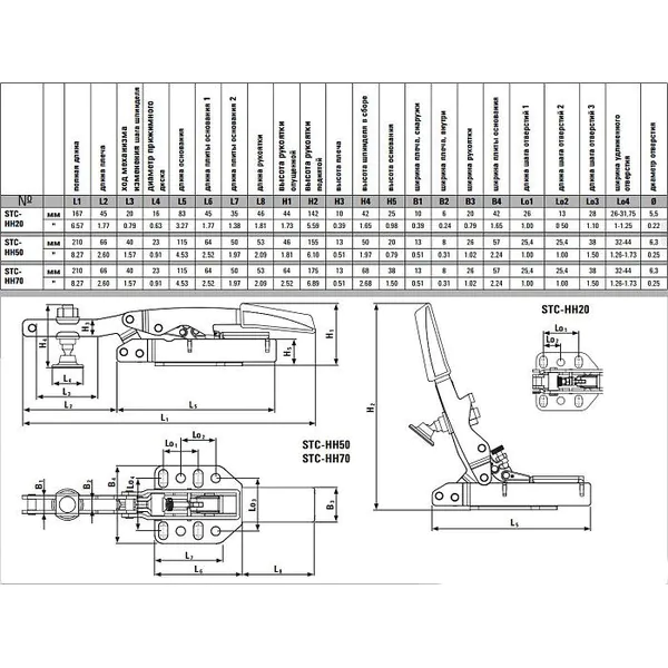 Струбцина Bessey BE-STC-HH20