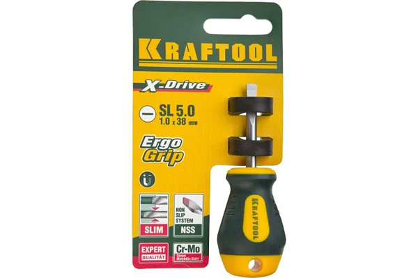 Отвертка Kraftool Х-Drive SL5*38мм 250071-5.5-038