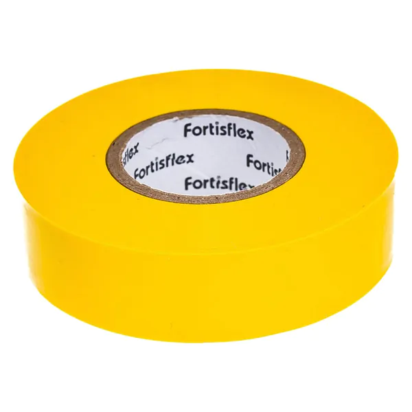 Изолента Fortisflex ПВХ 19*0,15*20 желтая 71232