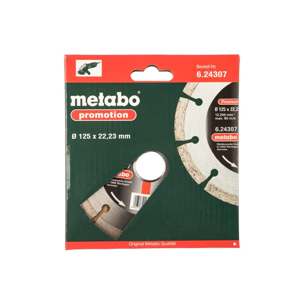 Диск алмазный Metabo 125*22,23мм 624307000