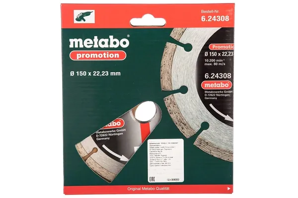 Диск алмазный Metabo 150*22,23мм 624308000