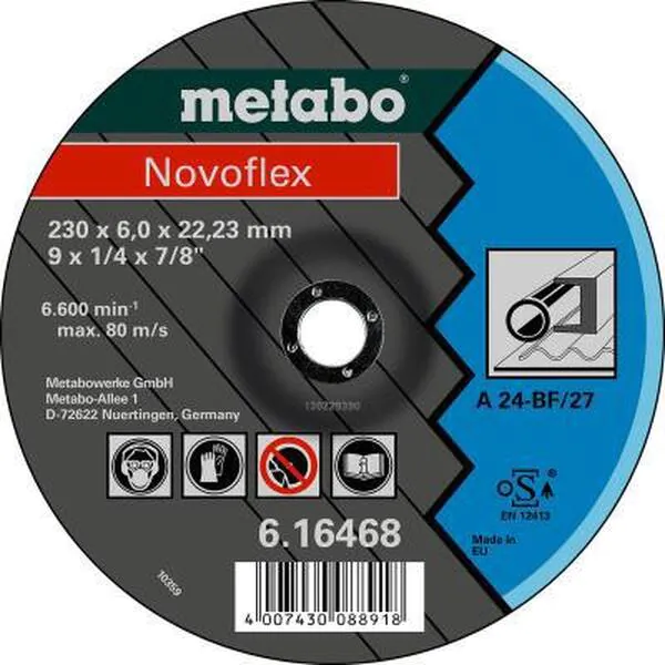 Круг обдирочный Metabo Novoflex 230*6*22,2мм 616468000