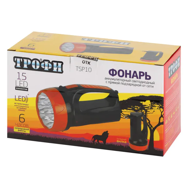 Фонарь Трофи Кемпинг TSP10 10LED Б0016537