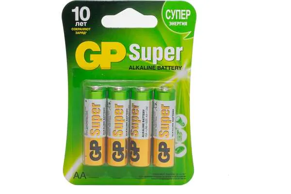 Батарейка GP LR6 4BL Super Alkaline 15A3/1-2CR2 2722