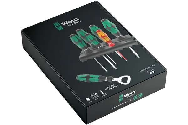 Набор отвёрток Wera с подставкой + бу 350/335/160i/7 WE-203775