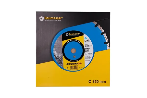 Диск алмазный Baumesser Beton PRO 1A1RSS/C1-H 350*3,5/2,5*10*25,4-21 F4 94120008024