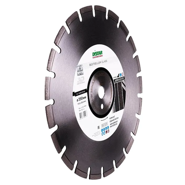 Диск алмазный Distar Bestseler Abrasive 1A1RSS/C1-W 350*3,2/2,2*9*25,4-21 F4 12485129024