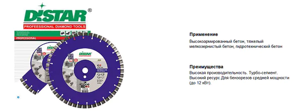 Диск алмазный Distar Meteor H15 1A1RSS/C3-W 350*3,2/2,2*15*25,4-48 F4 12385055025