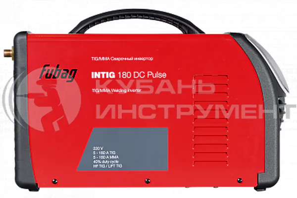 Сварочный аргонодуговой инвертор Fubag INTIG 180 DC Pulse + горелка FB TIG 26 5P 4м Up&Down (68 318) 31450.1